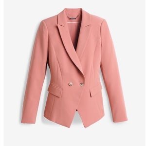 White house black market pink blazer 0